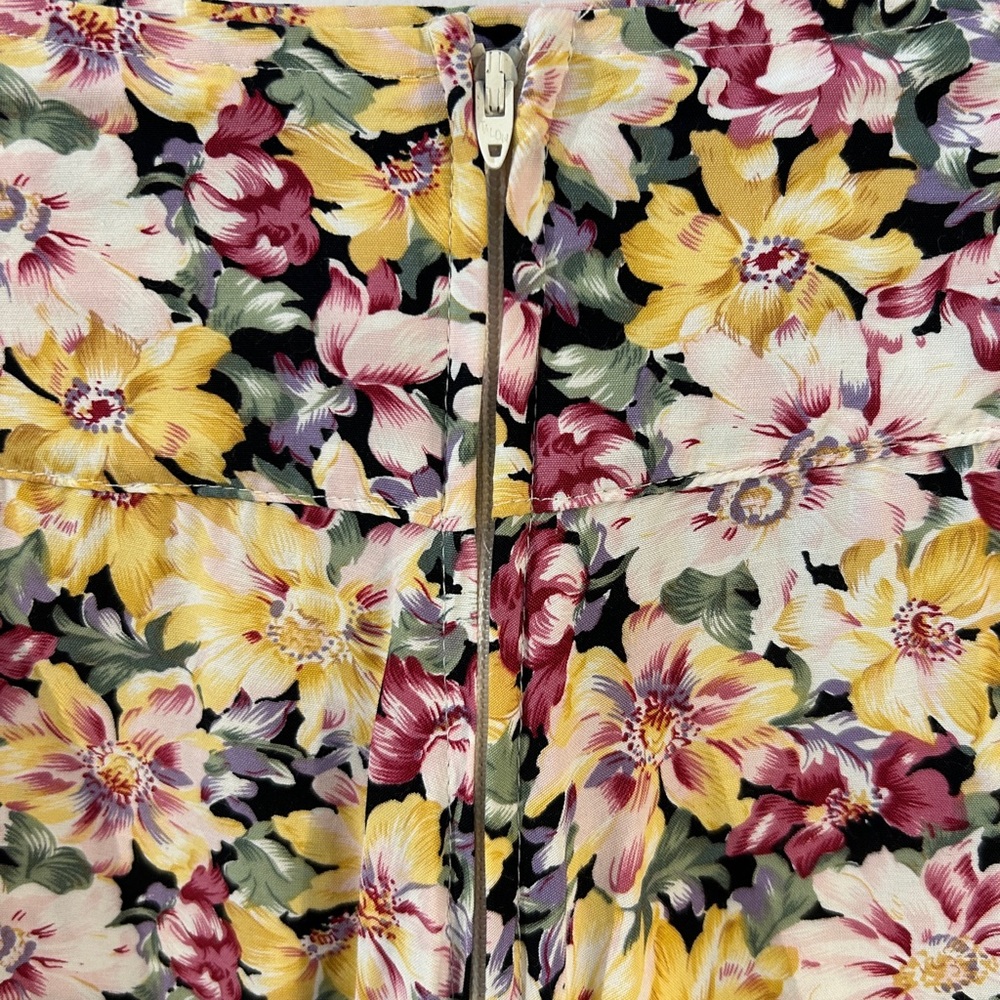 Vintage 1990s Flowy Floral Skort Size XS - Picture 5 of 12